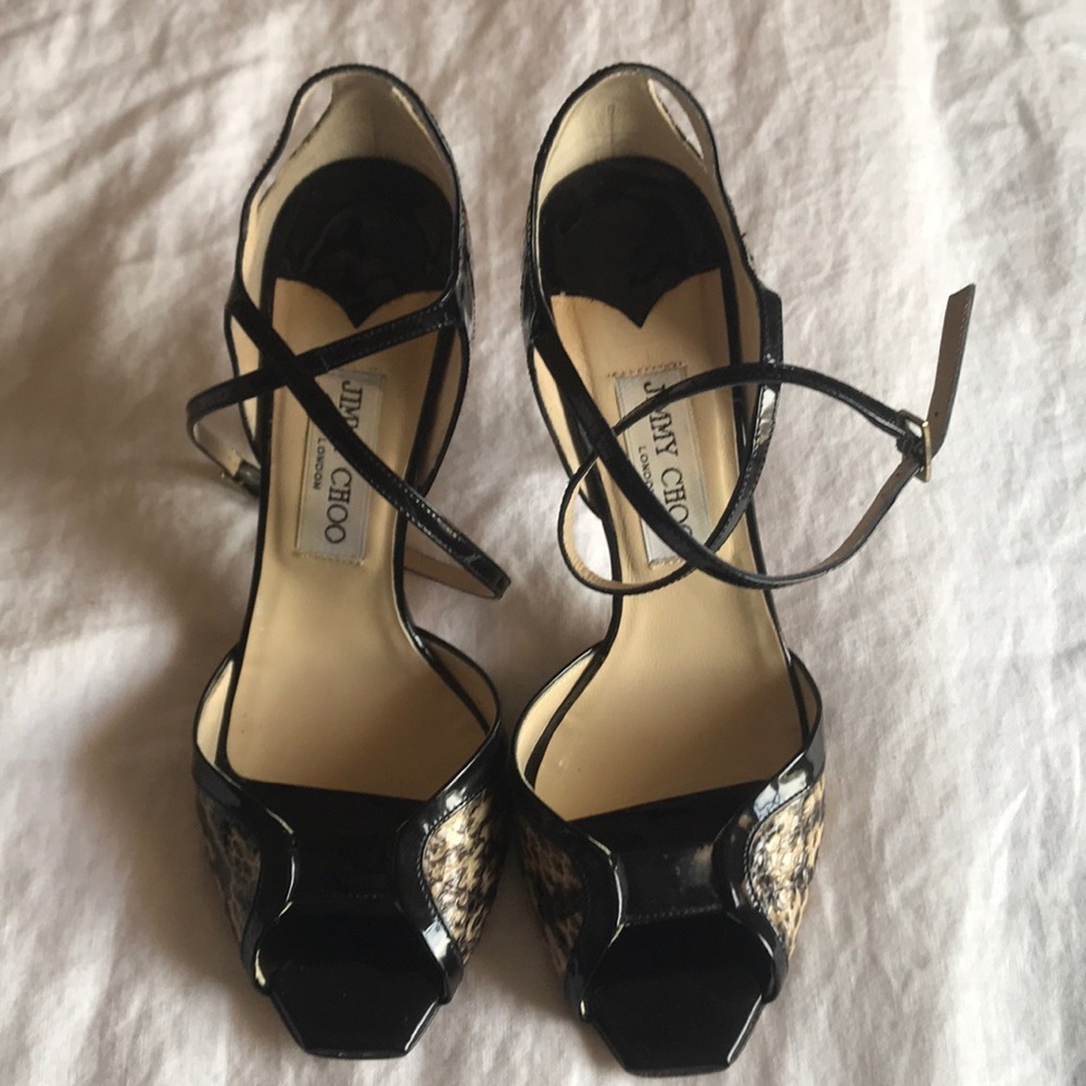Snakeskin Jimmy Choo heels
